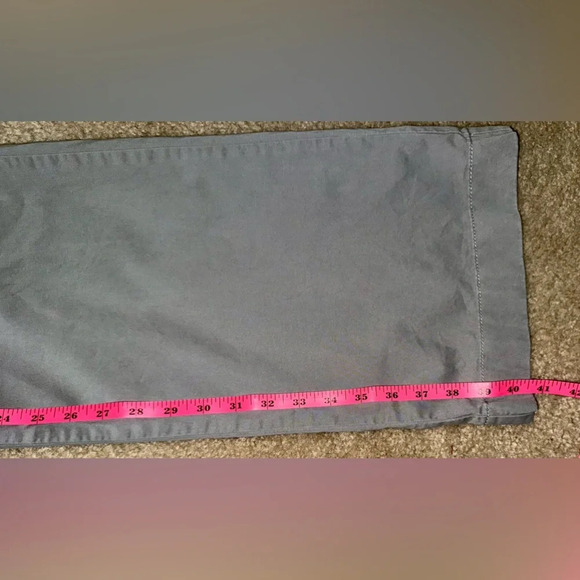 Ann Taylor LOFT Curvy Chino Wide leg Pants Grey cotton/ spandex  size 10 - Picture 12 of 12